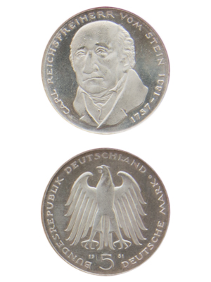 5 Mark, Carl Reichsfreiherr vom und zum Stein