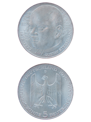 5 Mark, Gustav Stresemann