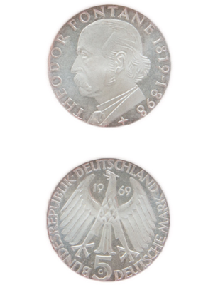 5 Mark, Theodor Fontane